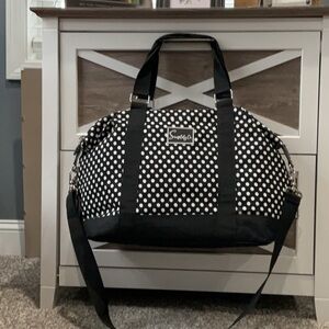 Simply Southern Polka Dot Travel Bag in Black and White